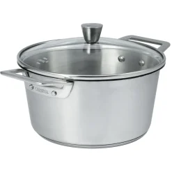 CRISTEL Faitout inox brossé avec couvercle