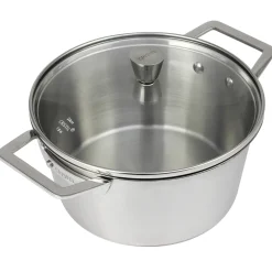 CRISTEL Faitout inox brossé avec couvercle