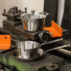 CRISTEL Faitout inox brossé avec couvercle