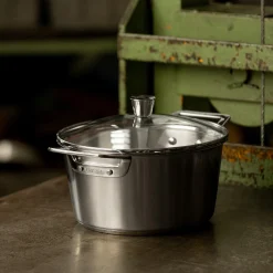 CRISTEL Faitout inox brossé avec couvercle