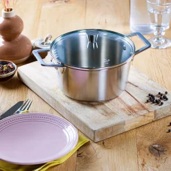 CRISTEL Faitout inox brossé avec couvercle