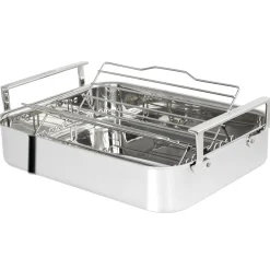 CRISTEL Plat à four inox 35 cm - avec accessoires