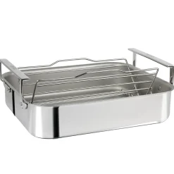 CRISTEL Plat à four inox 40 cm - avec accessoires