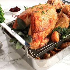 CRISTEL Plat à four inox 40 cm - avec accessoires