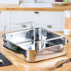 CRISTEL Plat à four inox 35 cm - sans accessoires