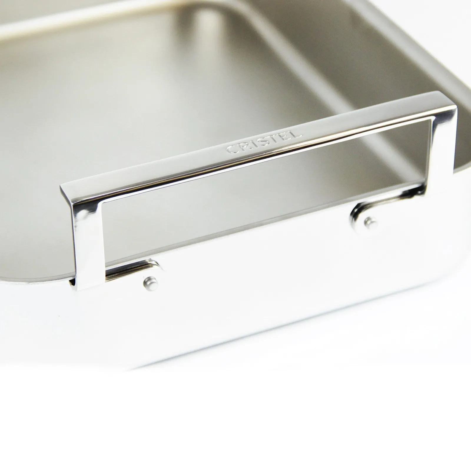 CRISTEL Plat à four inox 40 cm - sans accessoires