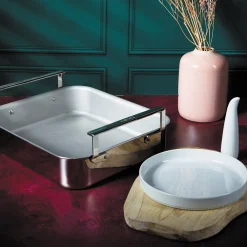 CRISTEL Plat à four inox 40 cm - sans accessoires