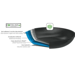 CRISTEL Sauteuse aluminium à anses fixes avec couvercle