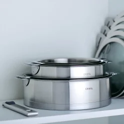 CRISTEL Sauteuse inox brossé amovible