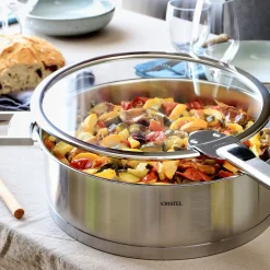 CRISTEL Sauteuse inox brossé amovible