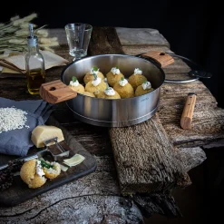 CRISTEL Sauteuse inox brossé amovible