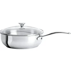 CRISTEL Sauteuse inox poignée fixe avec couvercle