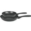CRISTEL Set 2 poêles antiadhésives en aluminium