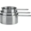 CRISTEL Set de 3 casseroles inox brossé