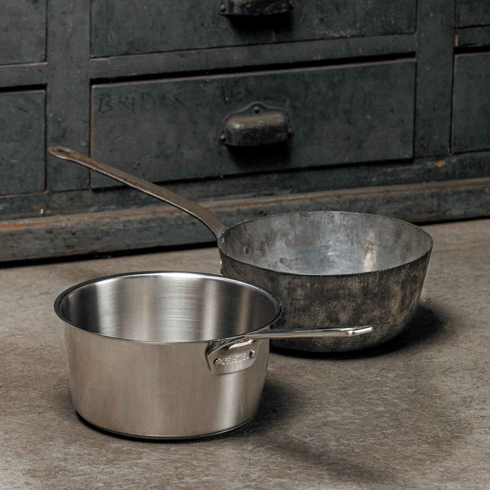 CRISTEL Série 3 casseroles en inox brossé