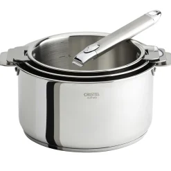 CRISTEL Série de 3 casseroles Casteline +1 poignée Zénith