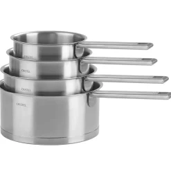 CRISTEL Série de 4 casseroles inox Strate Fixe